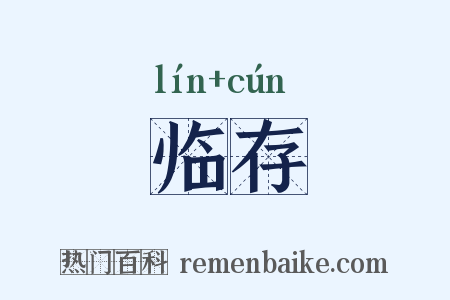 临存是什么意思的图片